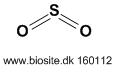 Strukturen af svovldioxid