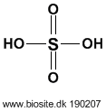 Strukturen af svovlsyre