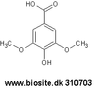 Strukturen af syringasyre