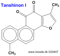 Strukturen af tanshinon I