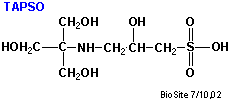 Den kemiske struktur af bufferen TAPSO