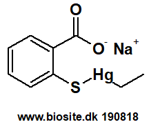 Strukturen af thimerosal