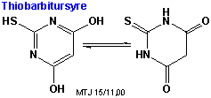 Strukturen af thiobarbitursyre