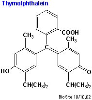 Strukturen af thymolphthalein