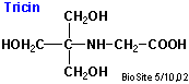 Den kemiske struktur af bufferen tricin