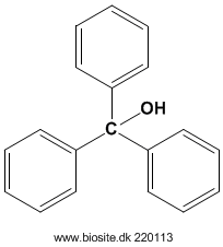 Strukturen af triphenylmethanol