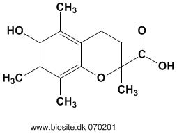 Strukturen af trolox