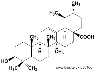 Strukturen af ursolsyre