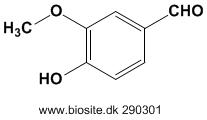 Strukturen af vanillin
