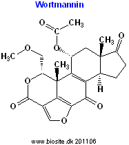 Strukturen af wortmannin