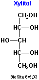 Strukturen af xylitol