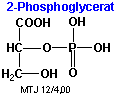Strukturen af 2-phosphoglycerat