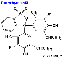 Strukturen af bromthymolblåt