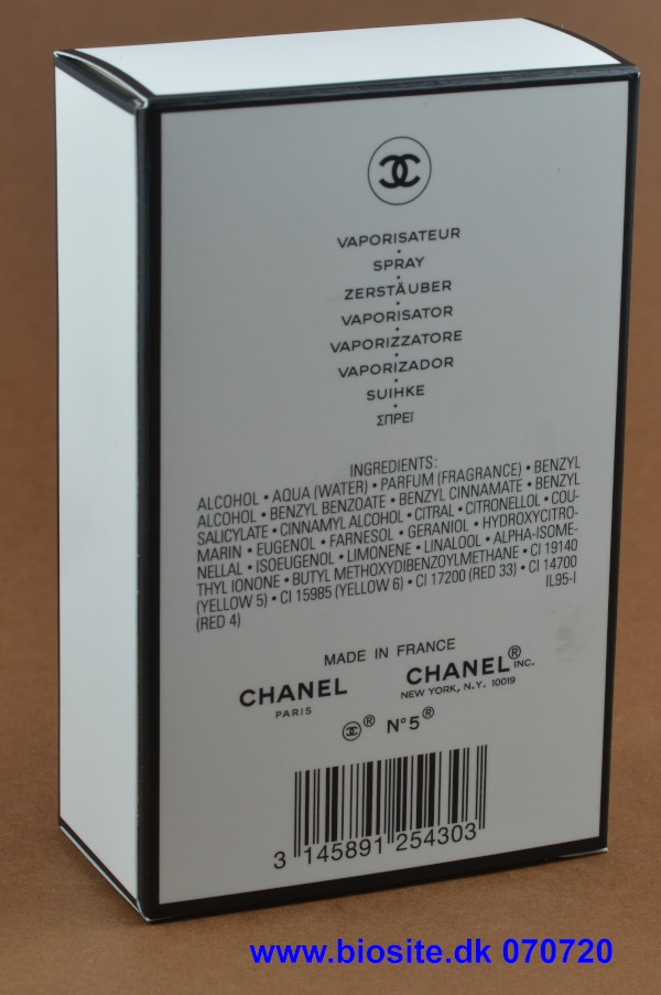 Chanel no 5 ingrediensliste