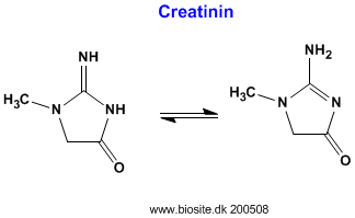 Strukturen af creatinin