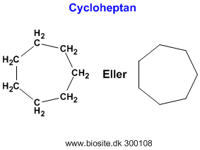Strukturen af cycloheptan
