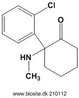 Strukturen af ketamin