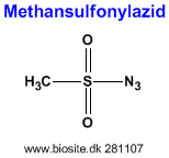 Strukturen af methansulfonylazid